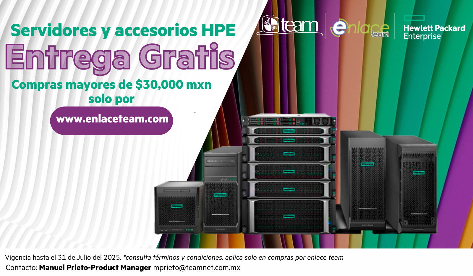 HPE Servicio de entrega enlace team