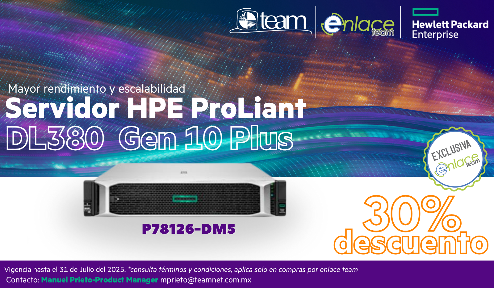 HPE Servidor DL380 Gen10 Plus