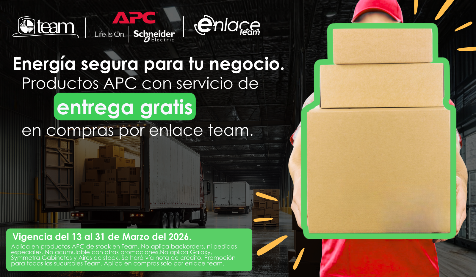 Marzo envio gratis APC