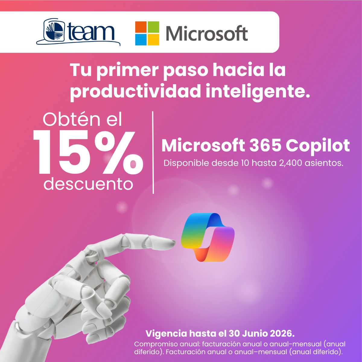 Microsoft Copilot 2,400 asientos 1200 x 1200 px