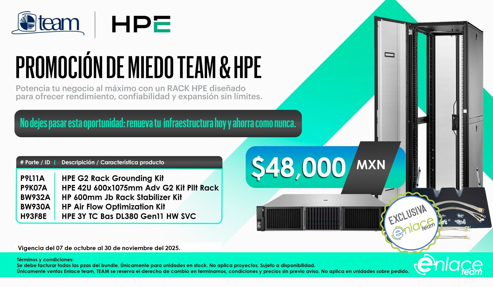 Rack HPE octubre