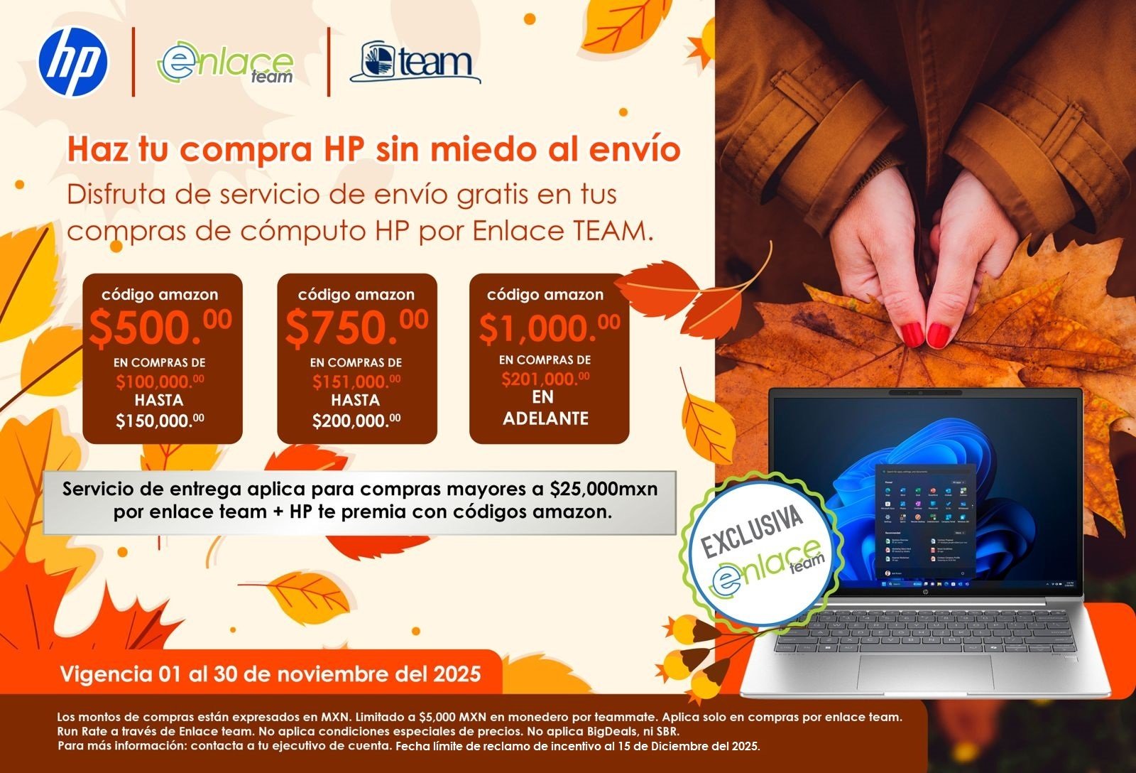Servicio de entrega gratis Nov