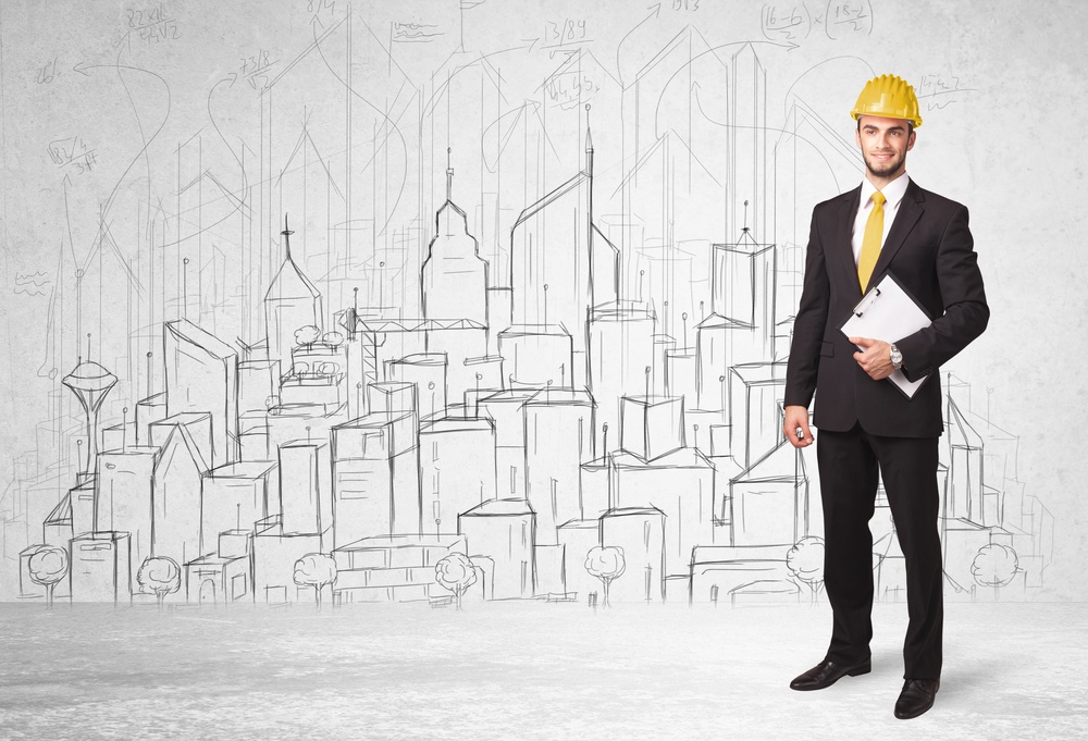 Construction worker with cityscape background drawing.jpeg