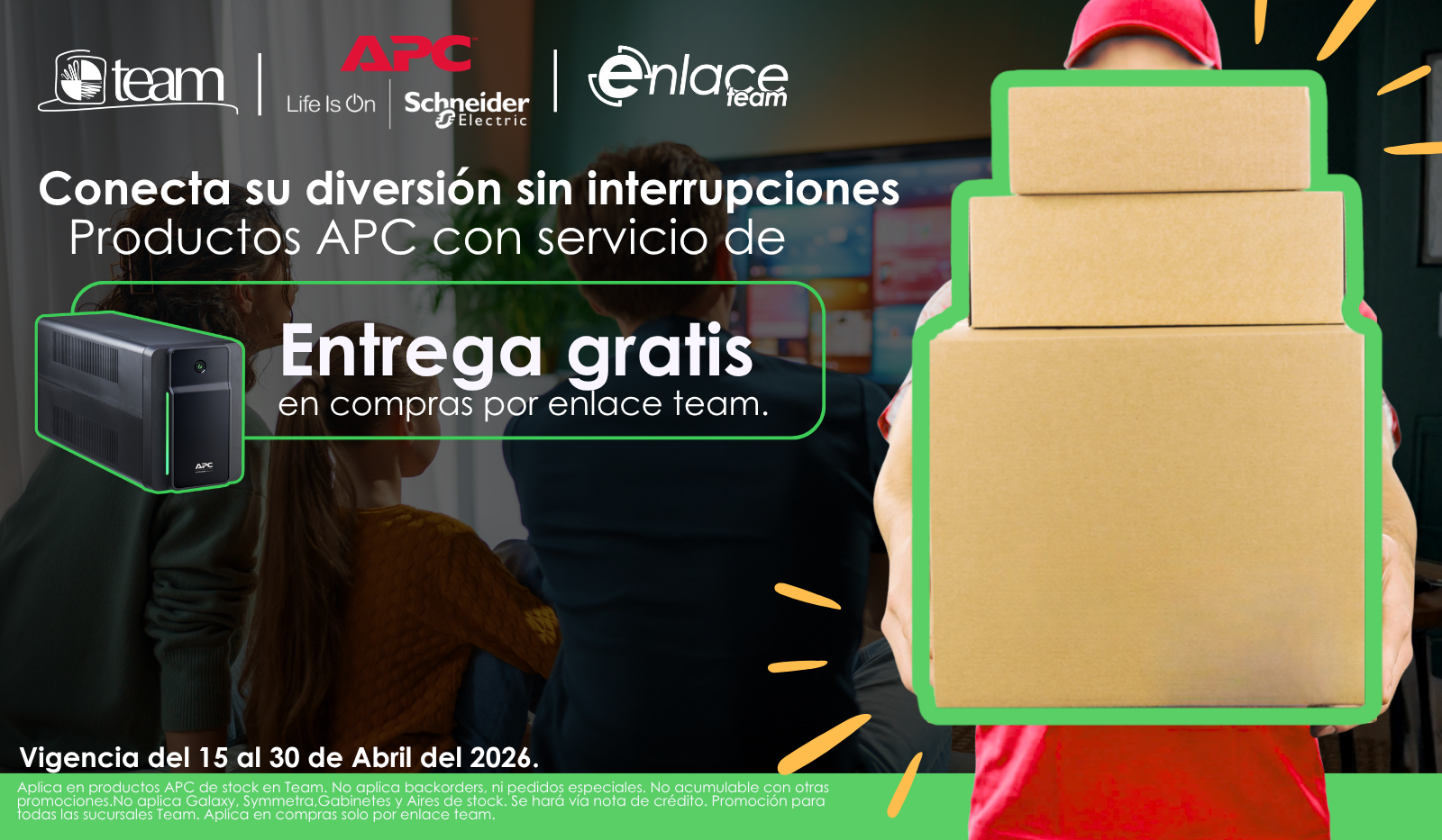 abril envio gratis APC